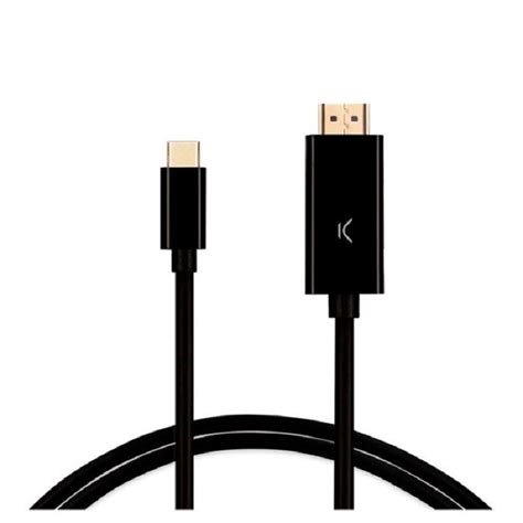 C Ble Adaptateur Ksix Usb C Vers Hdmi M Noir