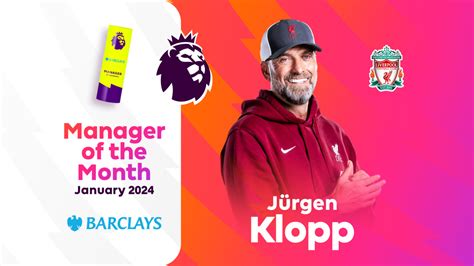 Jurgen Klopp Win Epl Manager Of The Month January Award 2024 Mysportdab