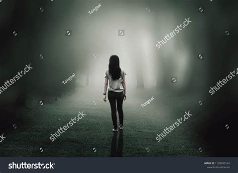 3478 Woman Walking Dark Path Images Stock Photos 3d Objects