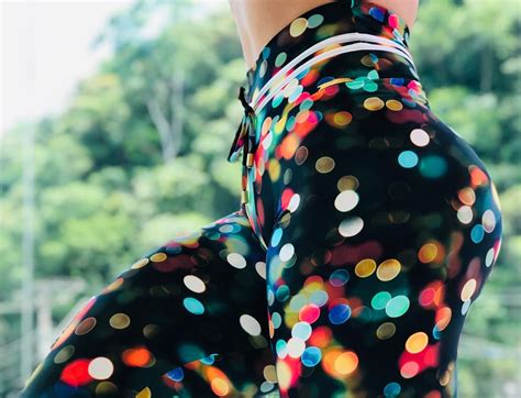 Cal A Legging Fitness Empina Bumbum Estampa D Confetti Madame