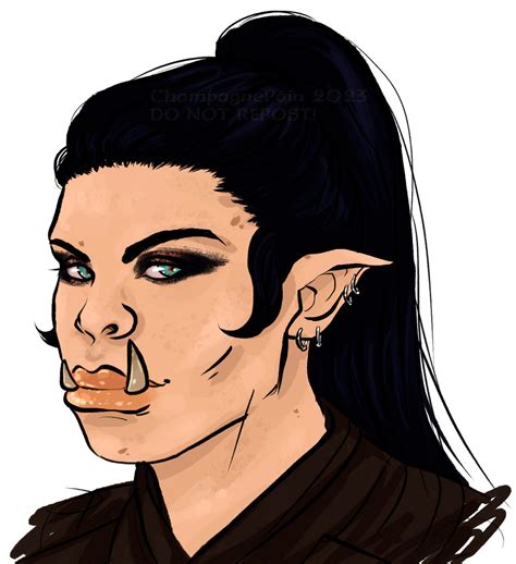 BG3: half orc tav by ChampagnePain on DeviantArt