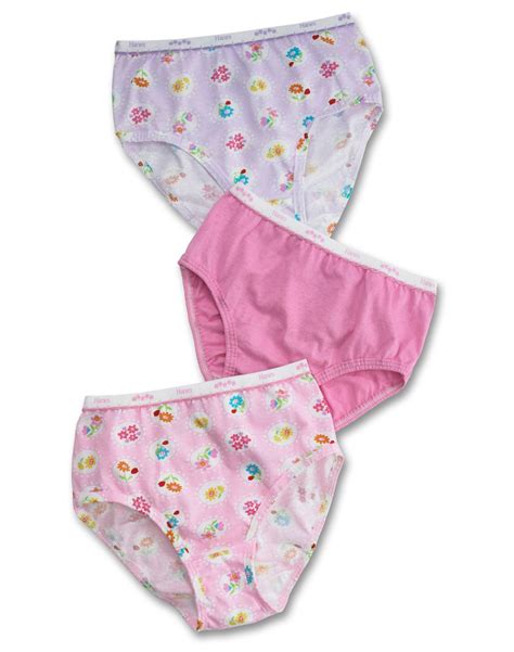 1397br Hanes Girls No Ride Up Cotton Briefs 3 Pack