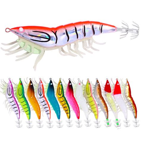 Pc Fishing Gear Luminous Squid Jig Hook Saltwater Fishing Lures Cm