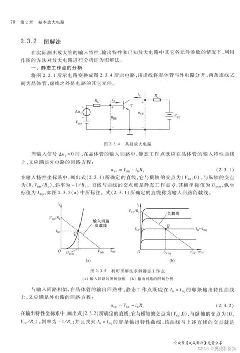 23 放大电路的分析方法放大信号顶部失真时需要将基集电阻 Csdn博客