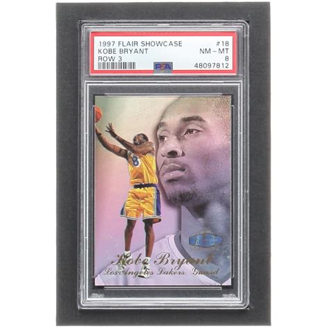 Kobe Bryant 1997 98 Flair Showcase Row 3 18 PSA 8 Pristine Auction