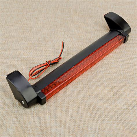 Red Led V Car High Mount Third Rd Brake Stop Tail Light Lamp