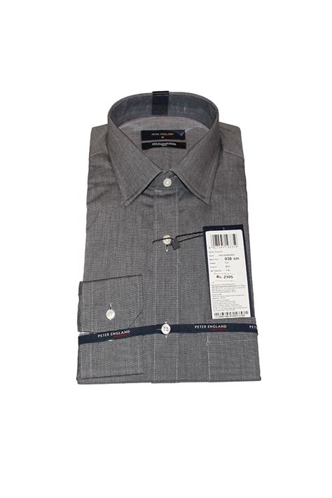 Peter England Formal Grey Shirt - KAPADAA.COM