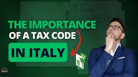 The Importance Of A Tax Code In Italy I Codice Fiscale Youtube