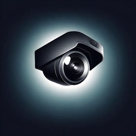 Premium Photo Modern Surveillance Camera Icon Vector Illustration