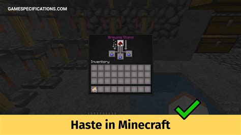 How To Get Haste In Minecraft To Increase Mining Speed Game Specifications