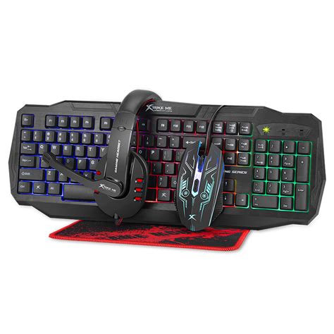 Ripley COMBO GAMER TECLADO AUDIFONOS MOUSE PAD KIT XTRIKE ME