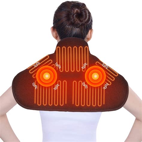 Arris Neck Shoulder Massager With Heat Electric Heating Massage Wrap