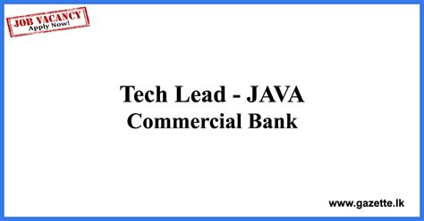 Tech Lead Commercial Bank Vacancies 2022 Gazettelk