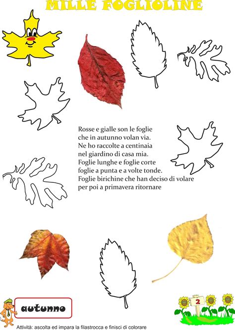 Bella Disegni Di Foglie D Autunno Da Colorare Migliori Pagine Da