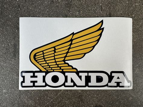 Honda 1981 XL500R Tank Set Honda Wings WARNING Decal Set Sticker