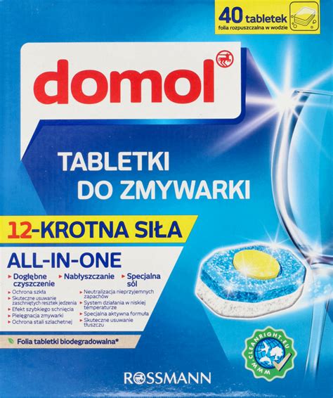 DOMOL Tabletki Do Zmywarki 12 W 1 40 Szt Drogeria Rossmann Pl