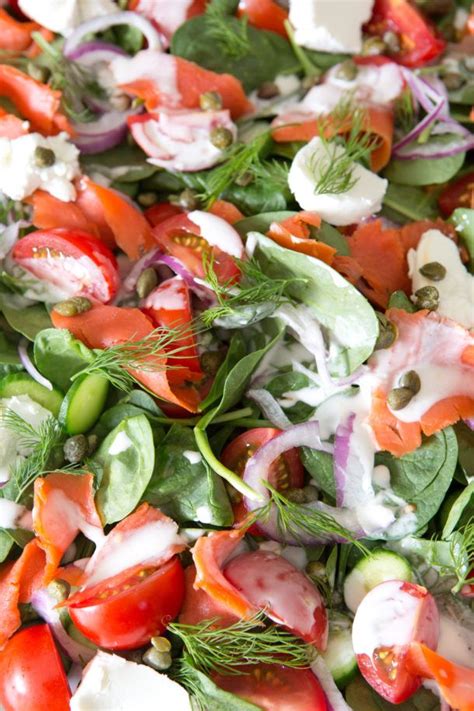 Deconstructed Bagel and Lox Salad Recipe - Pamela Salzman | Recipe ...