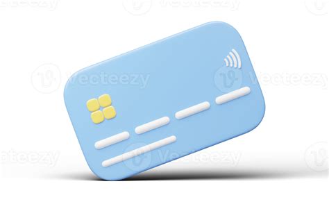 3d Icon Credit Card Mockup Floating Isolated On Transparent Mobile