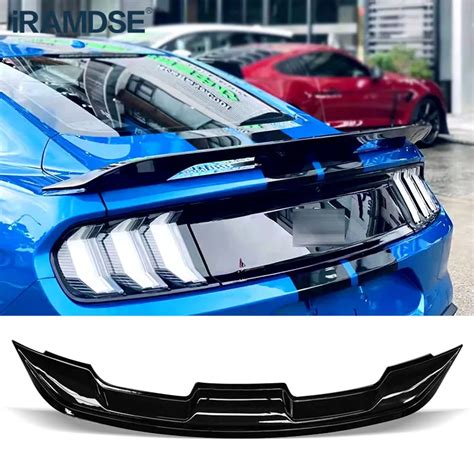 Gloss Black Spoiler For Ford Mustang Gt Rear Ducktail Wing Trunk