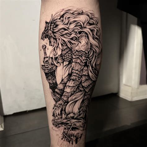 Maliketh The Black Blade Tattoo By Cedarwoodtattoos R Eldenring