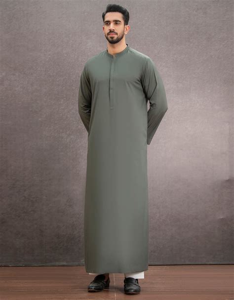 GREEN POLYESTER VISCOSE JUBBA | JJ-JUBBA-43185