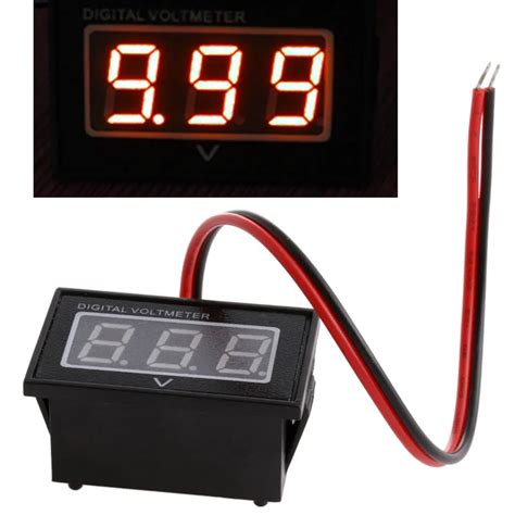 Waterproof Battery Meter DC 2 5 30V Auto Car Gauge Digital Voltmeter