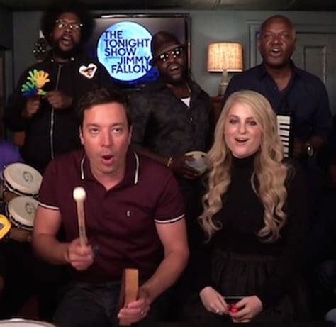 Jimmy Fallon & The Roots Perform “All About That Bass” With Meghan ...