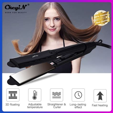 CkeyiN Hair Straightener Curler Professional 5 Adjustable Temperature