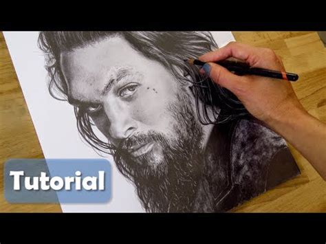 C Mo Dibujar Una Barba Retrato De Jason Momoa Youtube