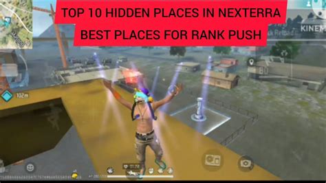 Top Hidden Places For Rank Push In Free Fire Nexterra Map Hidden