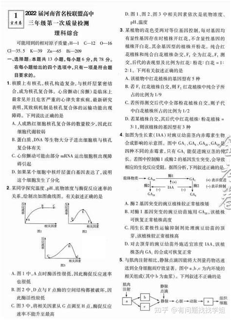 2023高考理综45套优秀模拟金考卷汇编（详细解析）家长转给孩子！ 知乎