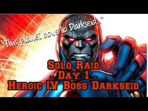 Solo Raid Day Heroic Iv Boss Darkseid M Dmg Pips