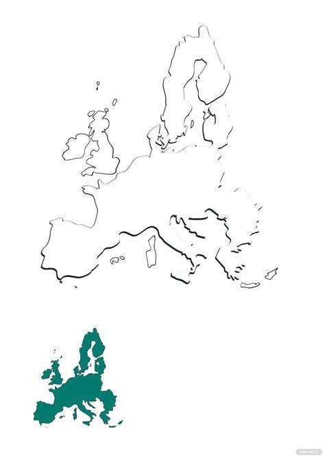 Basic Europe Map Coloring Page in PDF - Download | Template.net