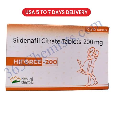 Hiforce 200mg Tablet Sildenafil Citrate USA 5 To 7 Days Delivery