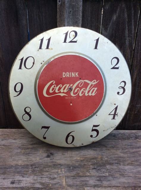 Vintage Large Electric Coca Cola Wall Clock 1950s Era Restoration