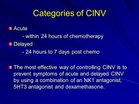 Chemotherapy Induced Nausea And Vomiting Ppt Download