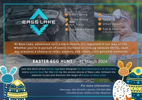 Easter Egg Hunt 2024 Bass Lake Meyerton 31 March 2024 Allevents