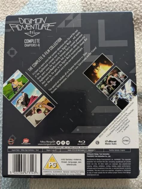 DIGIMON ADVENTURE TRI The Complete Movie Collection Blu Ray VG