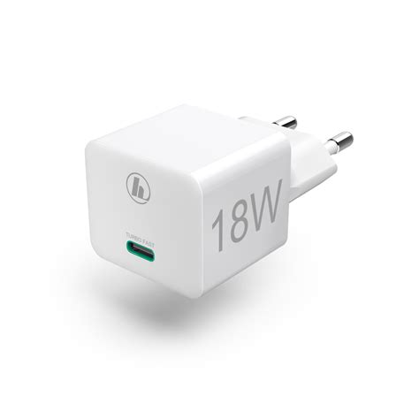 ŁADOWARKA SIECIOWA MINI USB C PD QC 18 W BIAŁA Hama