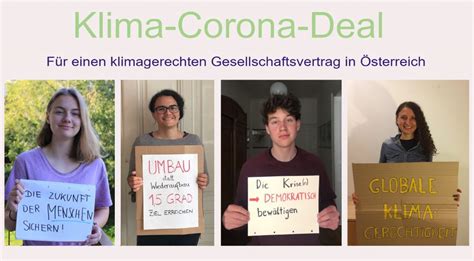 Klima Corona Deal Breites B Ndnis Stellt Forderungen F R Einen