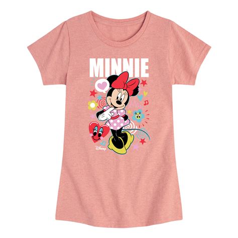 Disney Jr Minnie Girls Fitted Short Sleeve Tee