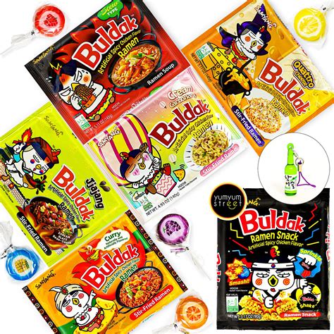 Buldak Ramen Fideos Variados 5 Sabores Quattro Queso Crema Cabonara