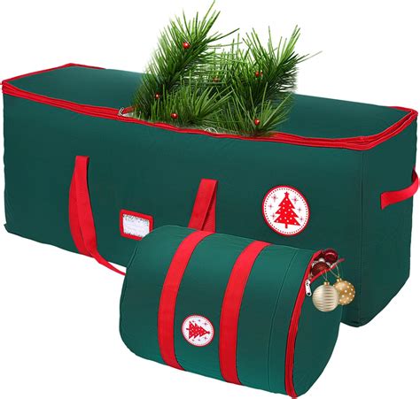 Zukakii Christmas Tree Storage Bag Set Heavy Duty 600d Oxford Fabric Waterproof