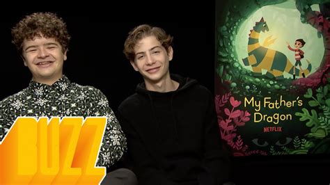 Gaten Matarazzo Jacob Tremblay My Father S Dragon Interview Youtube