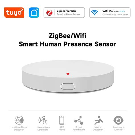Датчик присутствия человека Tuya ZigBee 24G, Wi-Fi датчик движения ...
