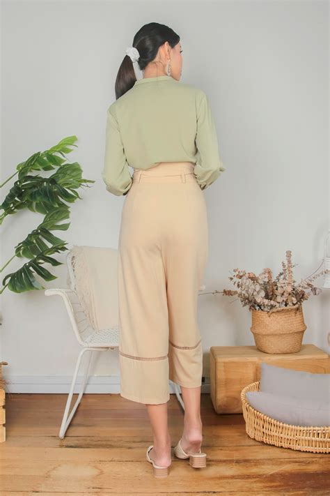 Tauriel Paperbag Culottes In Nude