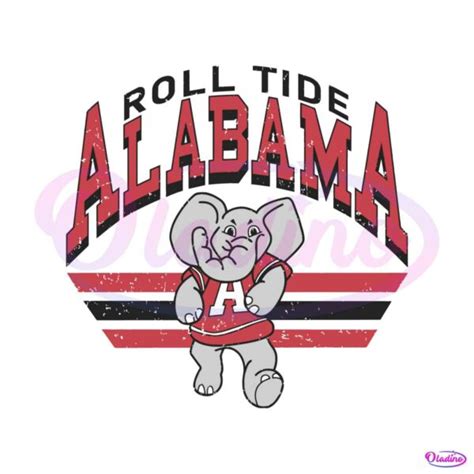 Retro Roll Tide Alabama SVG Alabama Crimson Tide SVG File