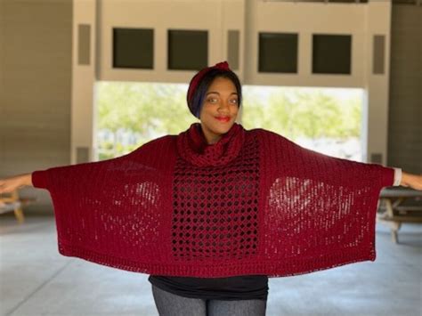 Syrah Swancho Crochet Pattern Size Inclusive Crochet Sweater Poncho