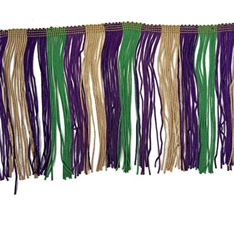 Snapklik Trims By The Yard 4 Striped Multicolor Chainette Fringe