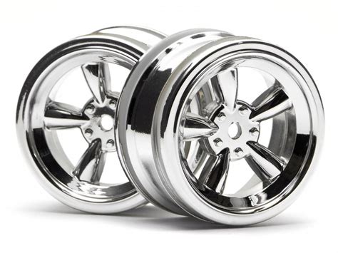 Hpi 3817 Vintage 5 Spoke Wheel 26mm Chrome 0mm Offset Rc Masters